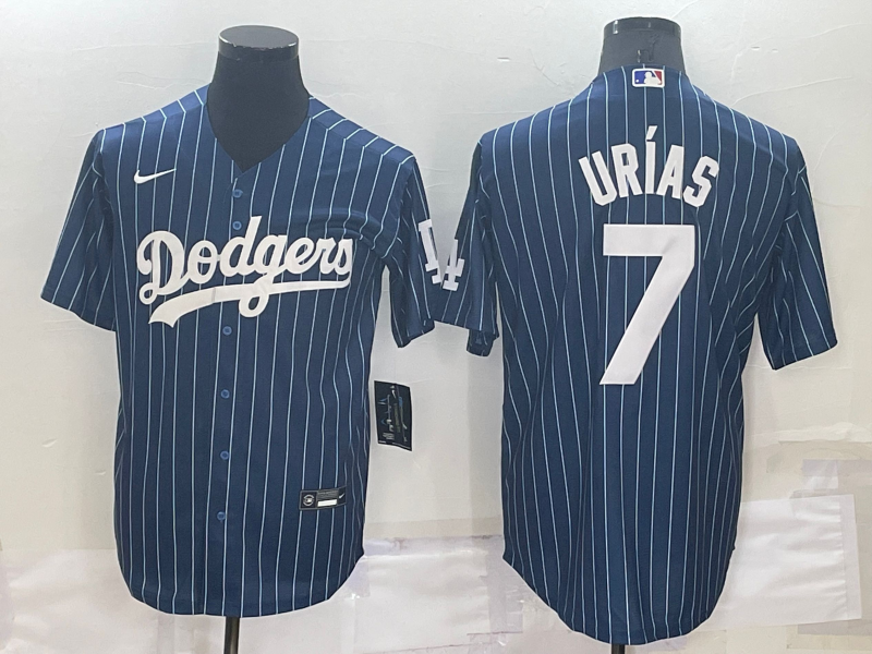 Men's Los Angeles Dodgers Julio Urias Blue Stitched Player Jersey baseball jersey product view 1