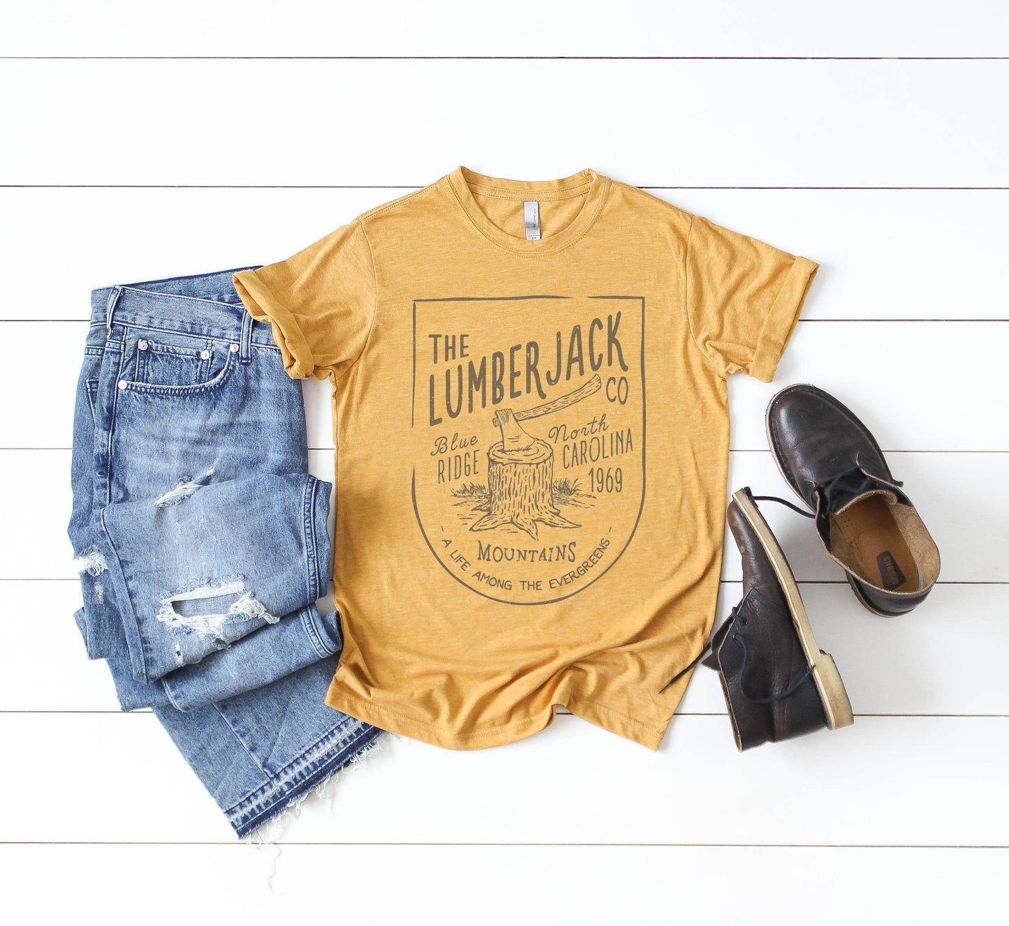 Lumberjack Tee | Dad Tee Unisex T-shirt, Sweatshirt, Hoodie, Long Sleeve Tee - T-Shirt, Sweatshirt, Hoodie