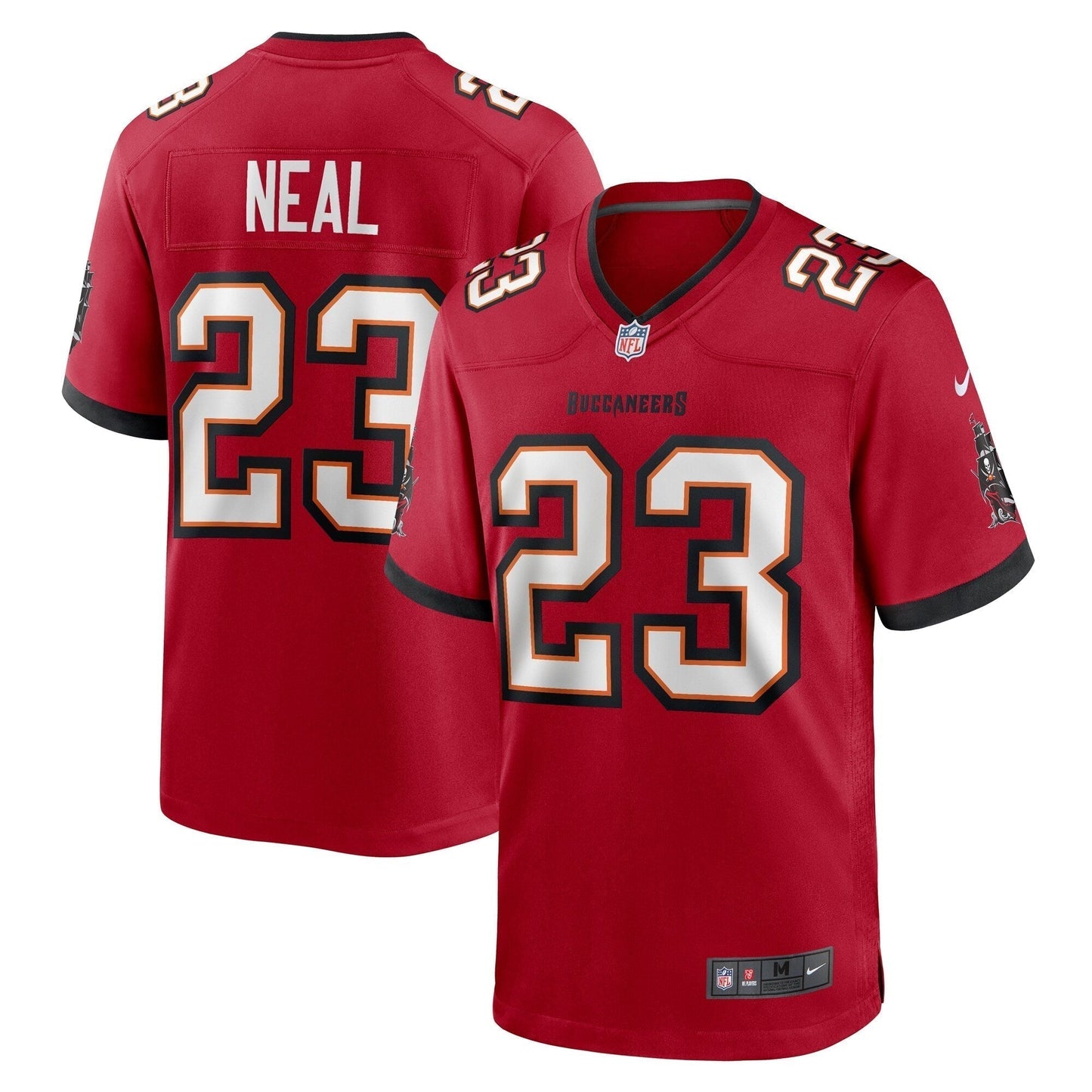 Ryan Neal Tampa Bay Buccaneers Game Jersey - Red football jersey product view 1