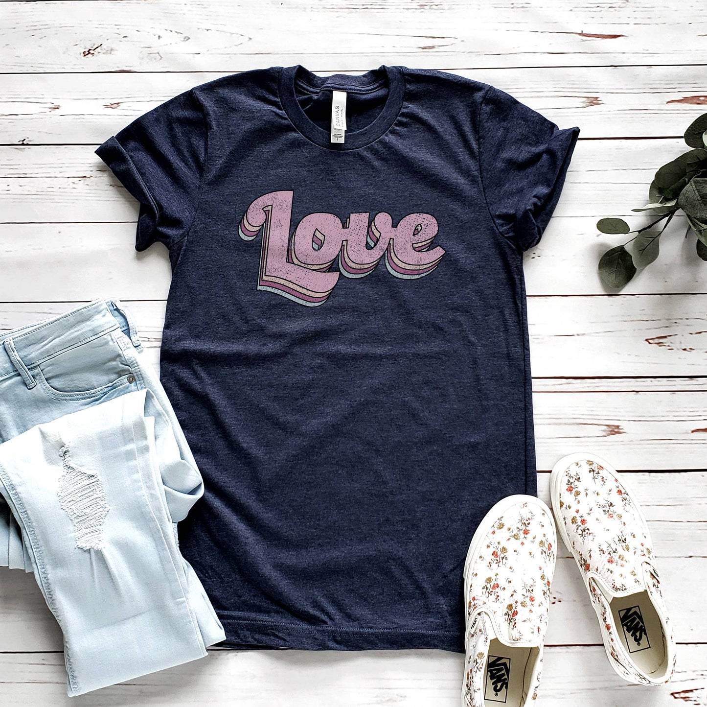 Love Script Tee | Valentine's Day | Sizes XS-2XL Unisex T-shirt, Sweatshirt, Hoodie, Long Sleeve Tee - T-Shirt, Sweatshirt, Hoodie