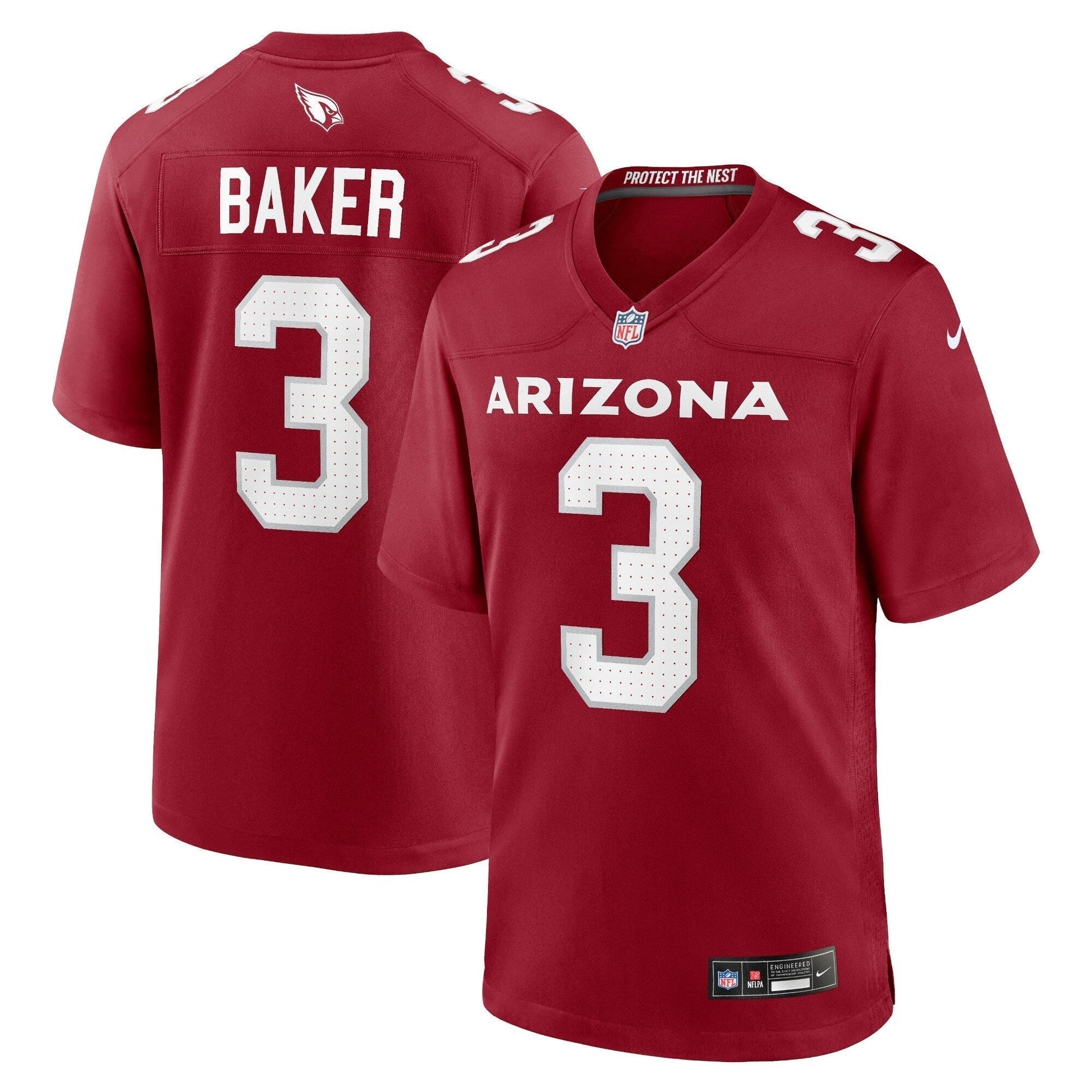 Budda Baker Arizona Cardinals Game Jersey - Cardinal football jersey product view 1