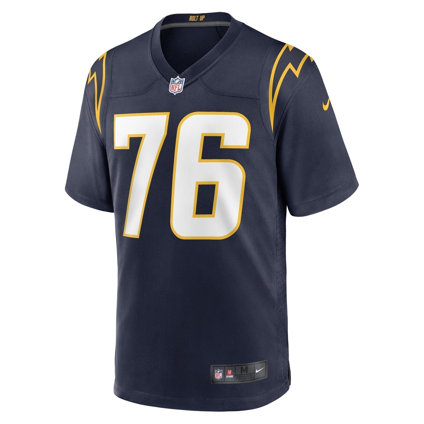 Joe Alt Los Angeles Chargers Game Jersey - Navy football jersey product view 2