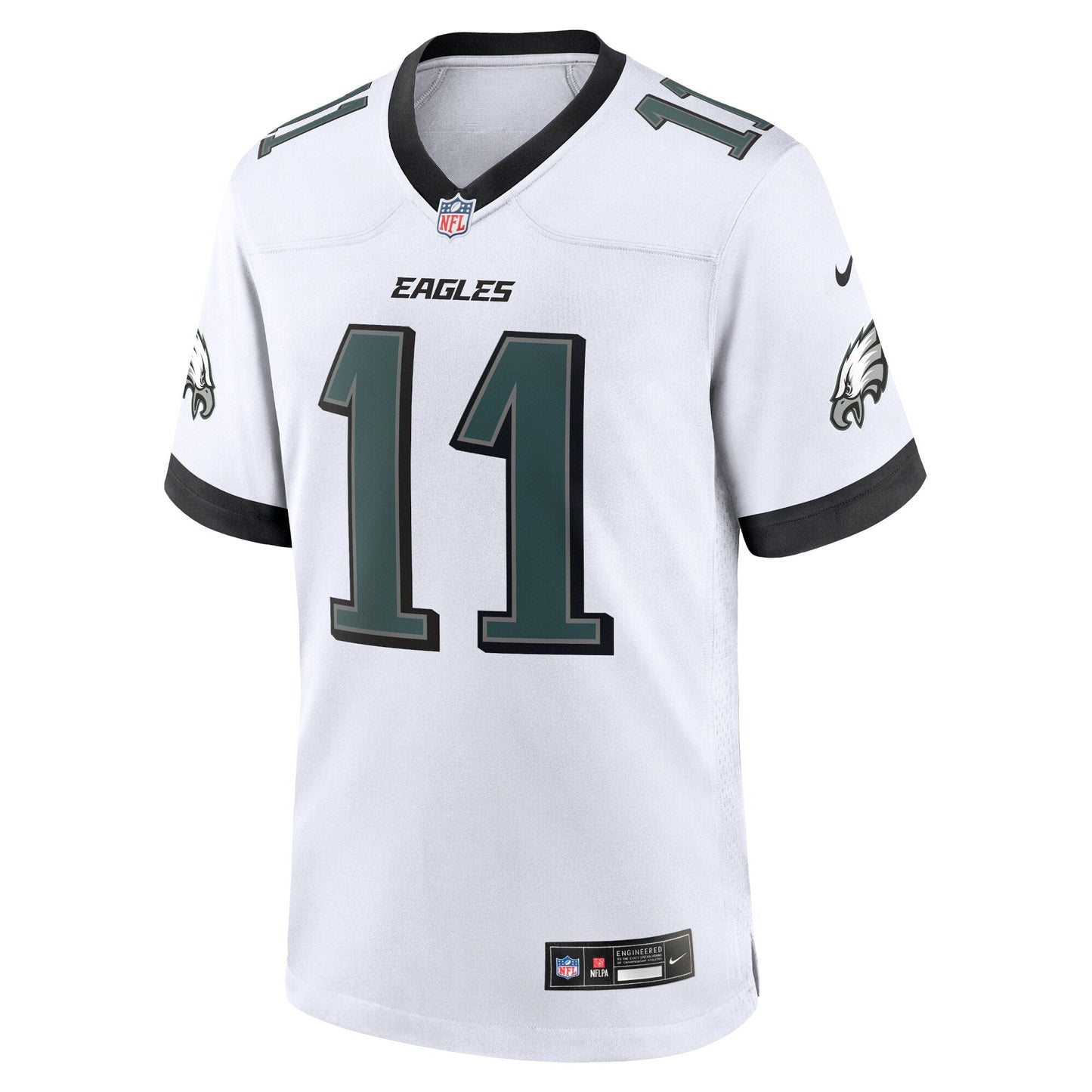 A.J. Brown Philadelphia Eagles White Game Jersey - White football jersey product view 2