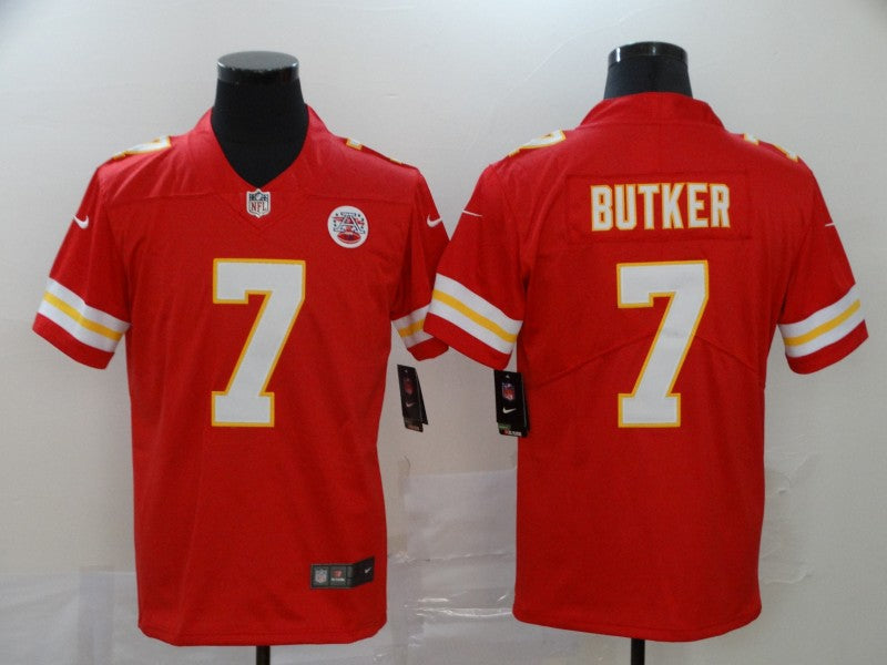Men's Kansas City Chiefs Harrison Butker #7 Red Game Jersey1 football jersey product view 1