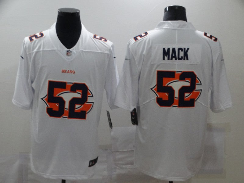 Men's Chicago Bears #52 Khalil Mack White Game Player Jersey1 football jersey product view 1