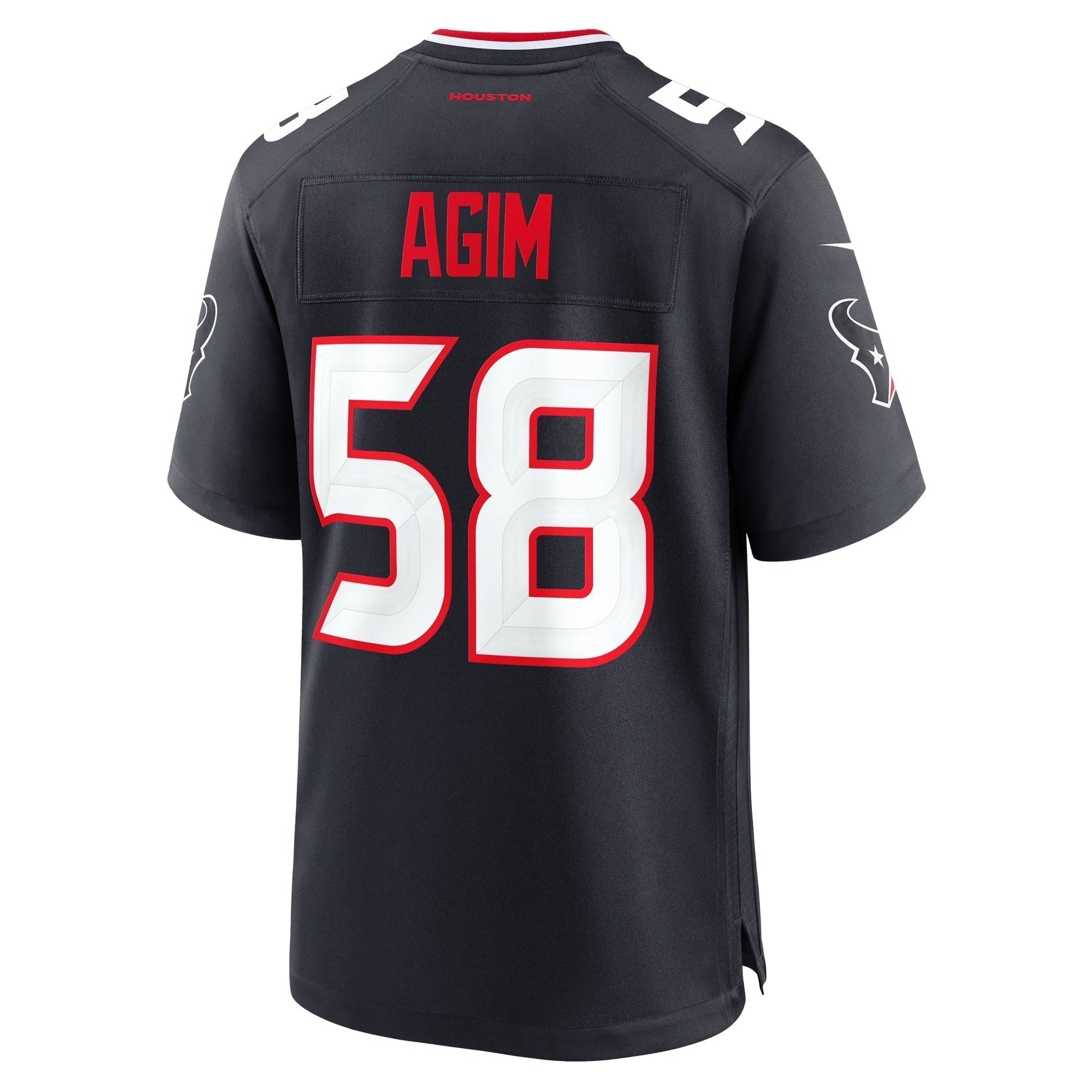 McTelvin Agim Houston Texans Team Game Jersey - Navy football jersey product view 3