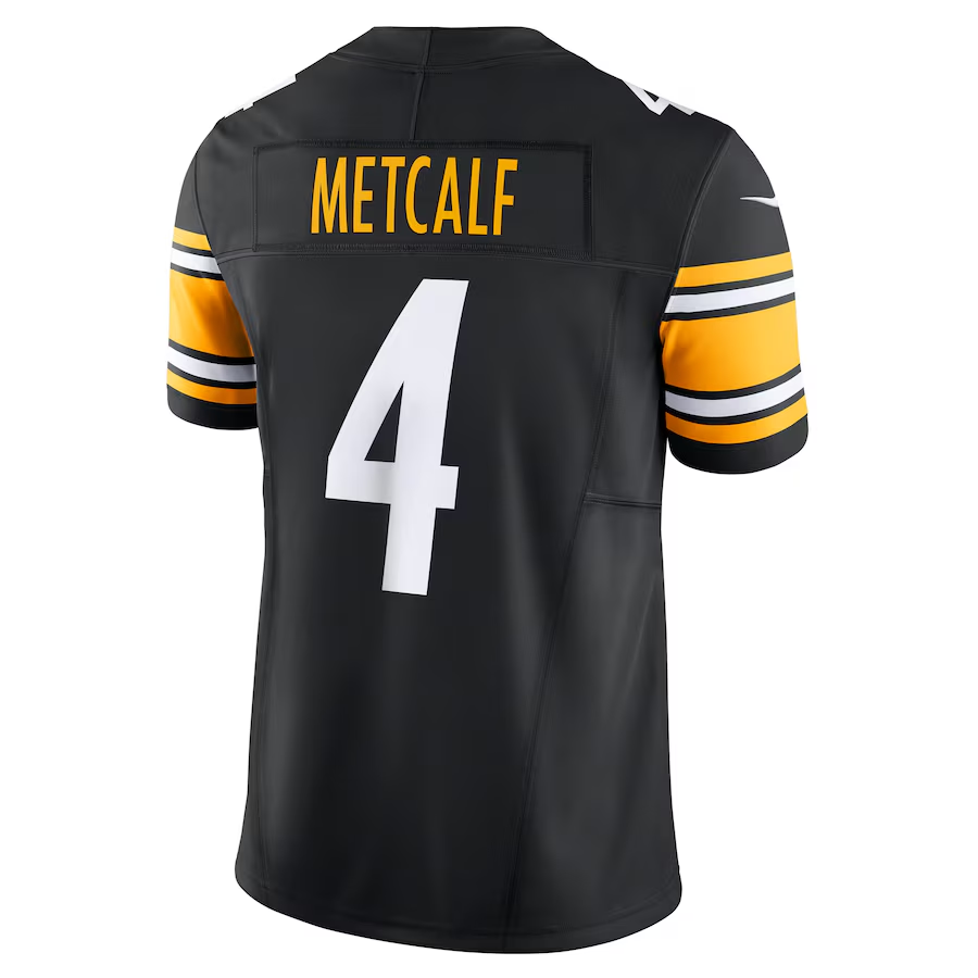 Men's DK Metcalf Black Pittsburgh Steelers Team Vapor F.U.S.E. Limited Jersey football jersey product view 2