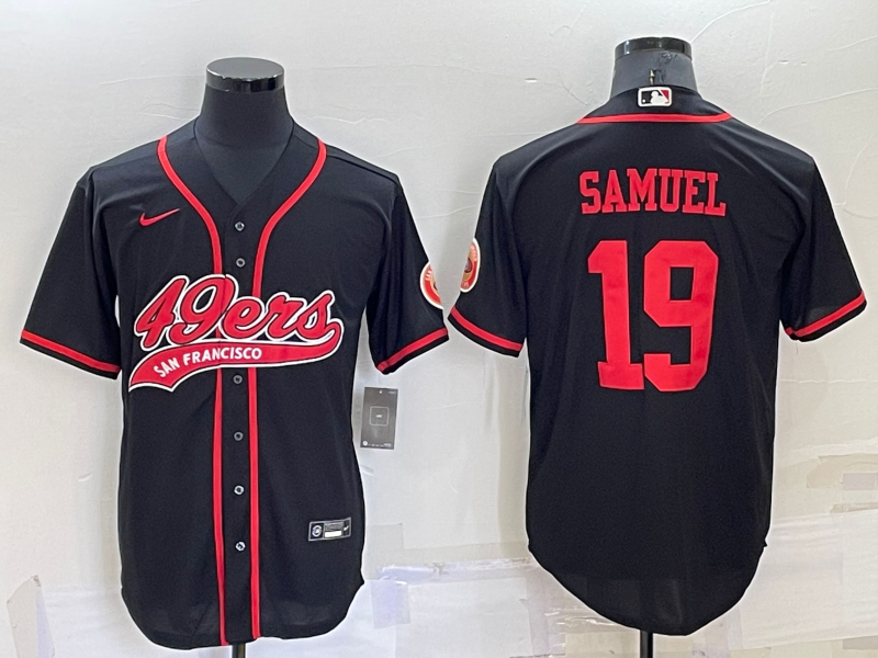 Men's San Francisco 49ers Deebo Samuel Black Game Jersey Joint Edition football jersey product view 1