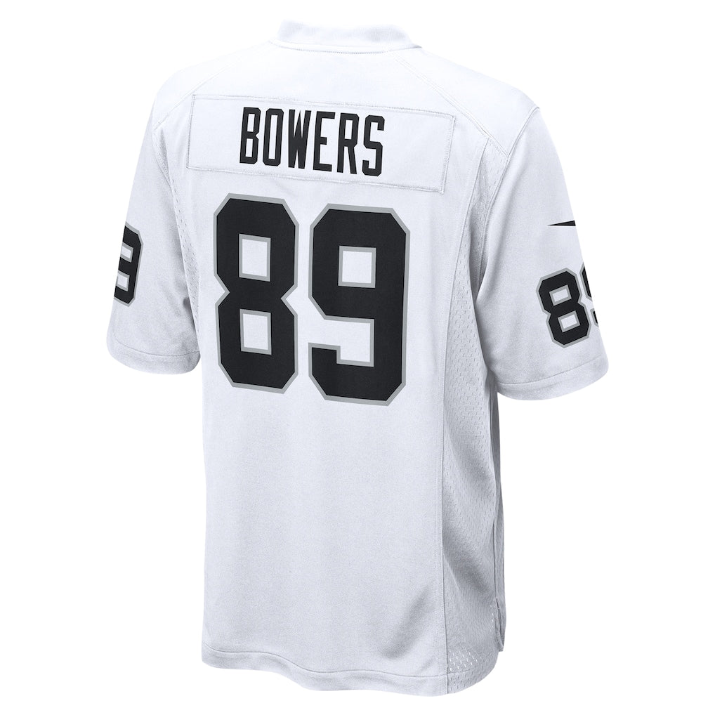 LV.Raiders #89 Brock Bowers White Game Jersey football jersey product view 1