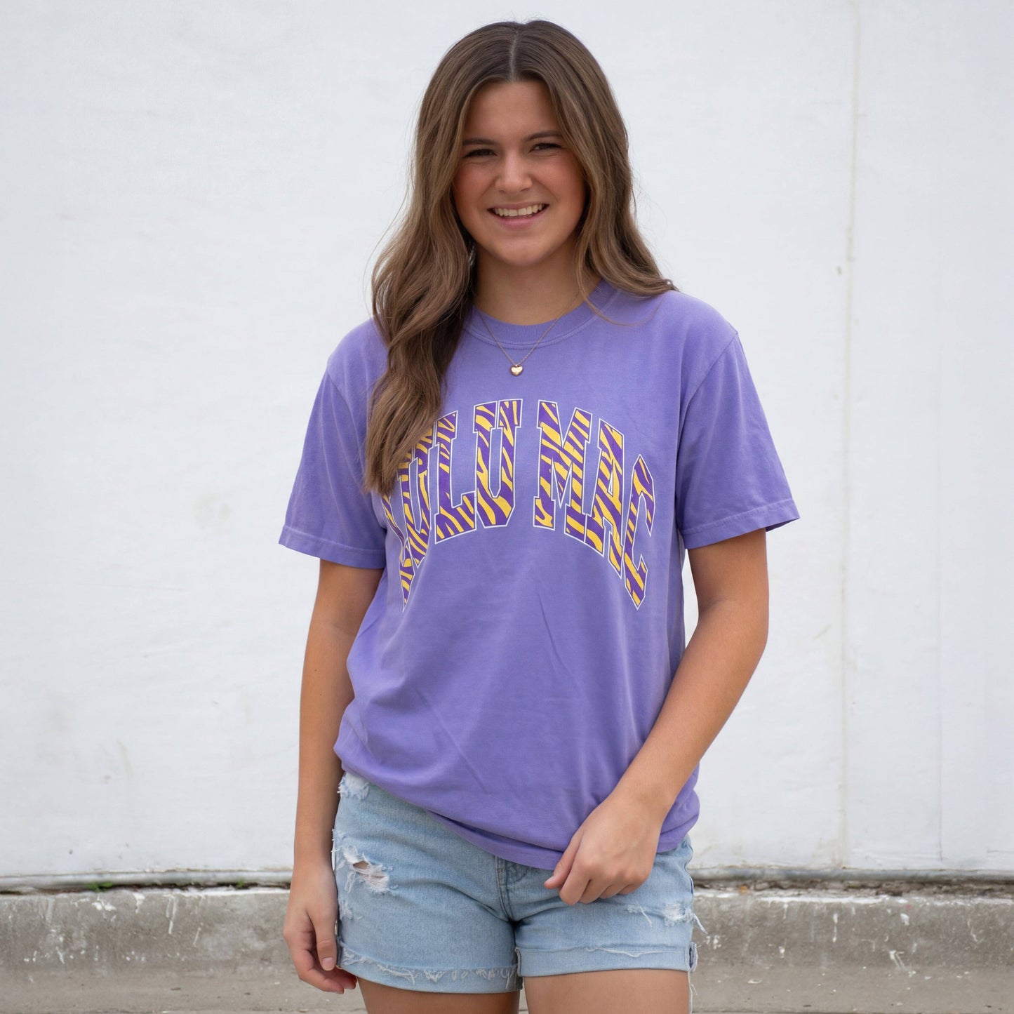 LM-TG-1005 Tiger Stripe Adult Violet Comfort Colors Tee Unisex T-shirt, Sweatshirt, Hoodie, Long Sleeve Tee - T-Shirt, Sweatshirt, Hoodie