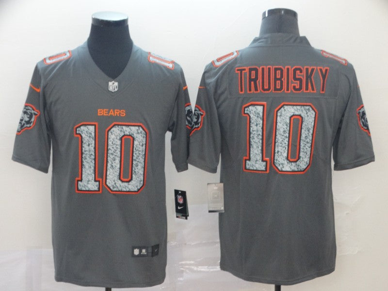 Men's Chicago Bears Mitch Trubisky #10 Gray Game Player Jersey1 football jersey product view 1