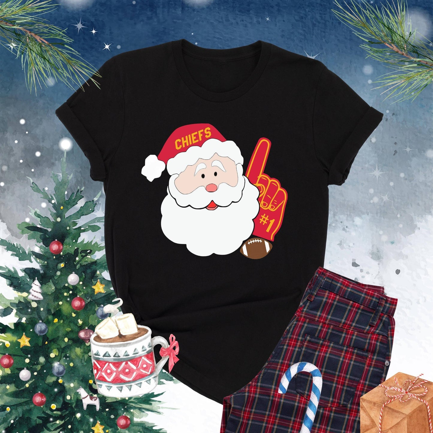 Football Santa Christmas Shirt - Football Lover Gift Unisex T-shirt, Sweatshirt, Hoodie, Long Sleeve Tee - T-Shirt, Sweatshirt, Hoodie