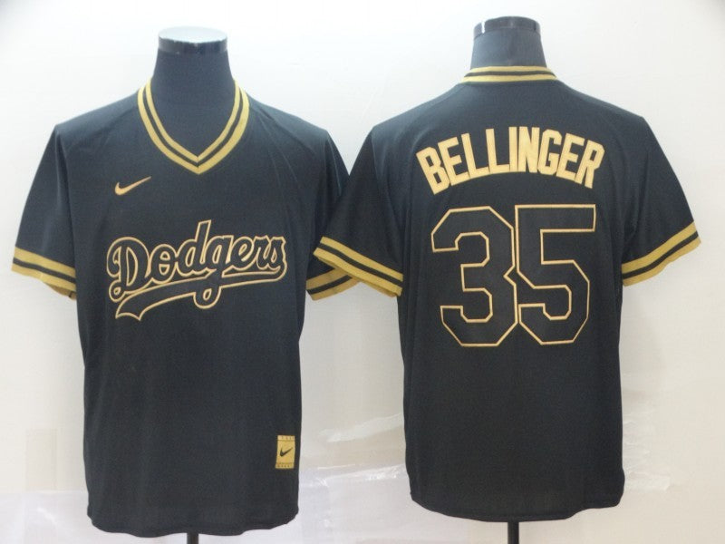 Men's Los Angeles Dodgers Cody Bellinger #35 Black Fashion Stitched Jersey1 baseball jersey product view 1