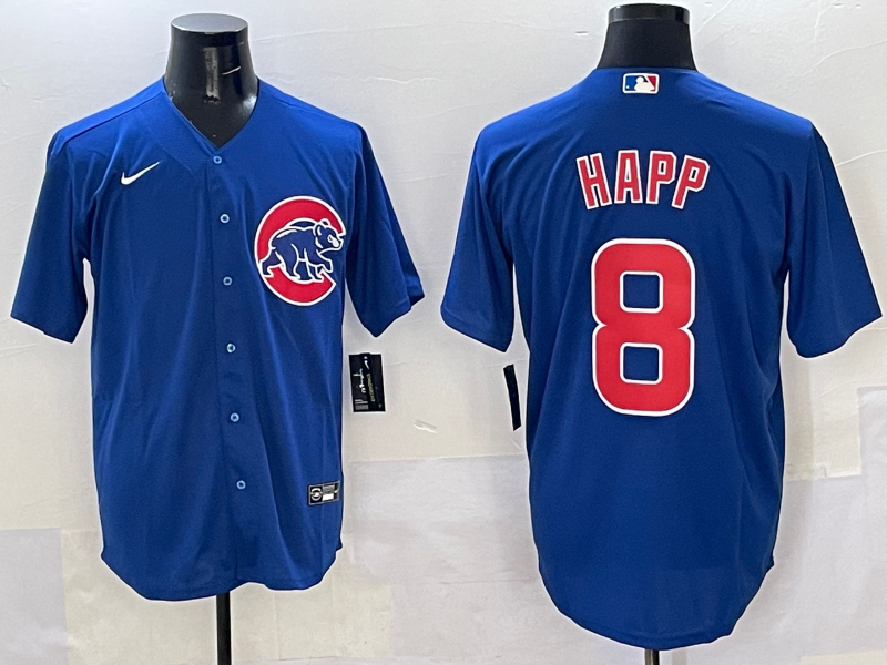 Men's Chicago Cubs Ian Happ Royal Limited Player Jersey baseball jersey product view 1