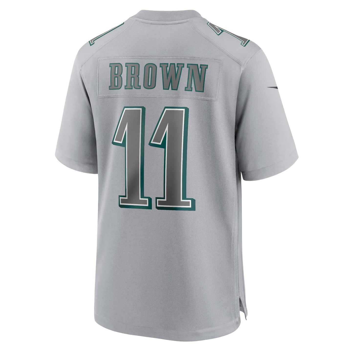 A.J. Brown Philadelphia Eagles Atmosphere Fashion Game Jersey - Gray football jersey product view 3