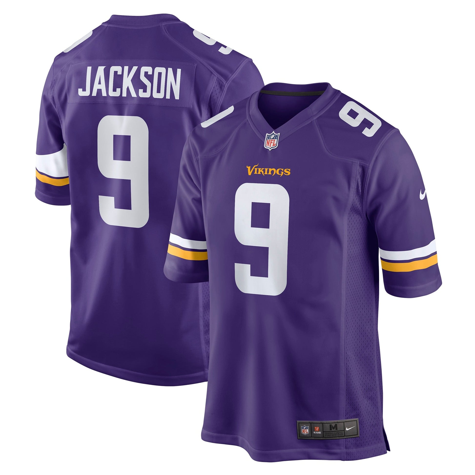 Trishton Jackson Minnesota Vikings Game Jersey - Purple football jersey product view 1