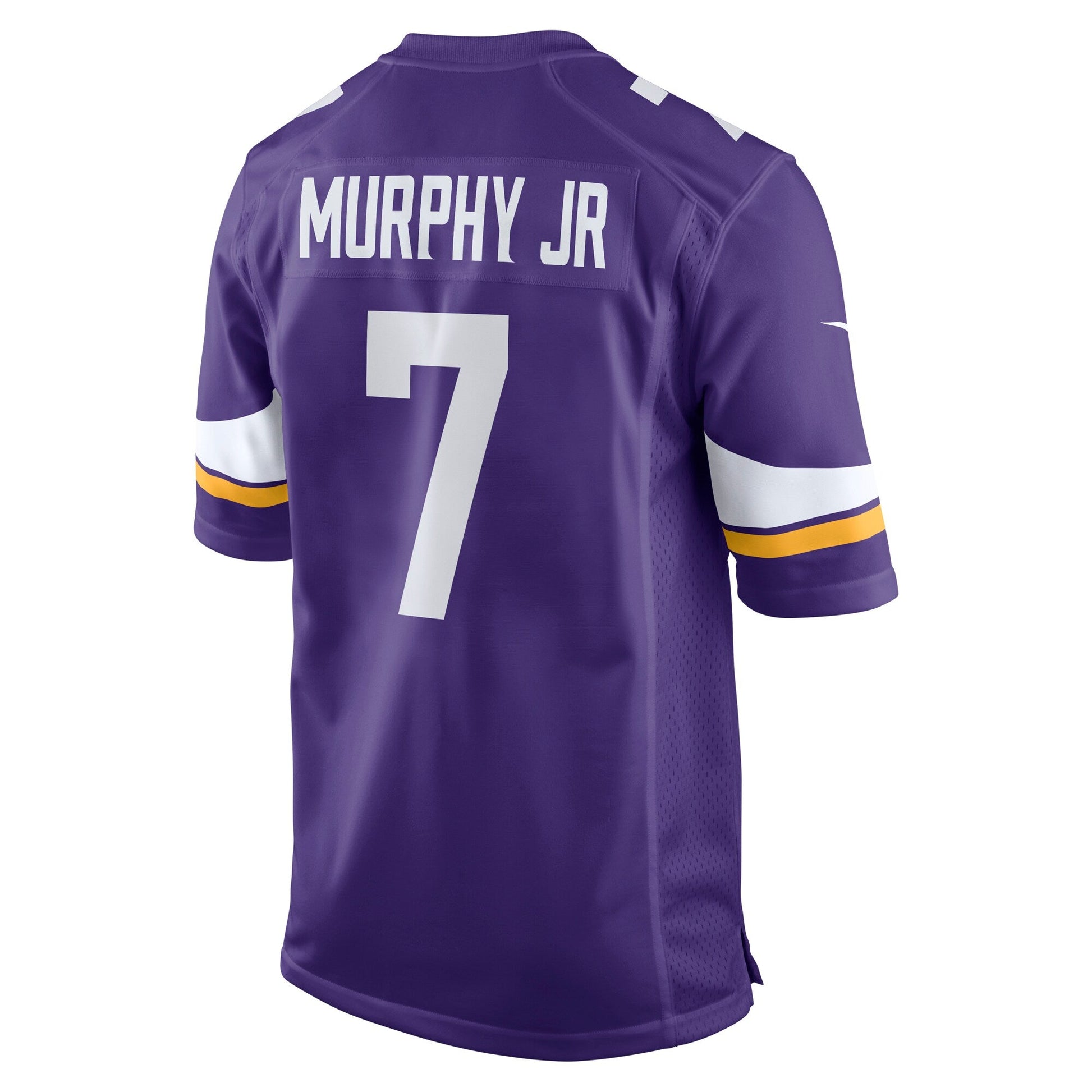 Byron Murphy Jr. Minnesota Vikings Game Jersey - Purple football jersey product view 3