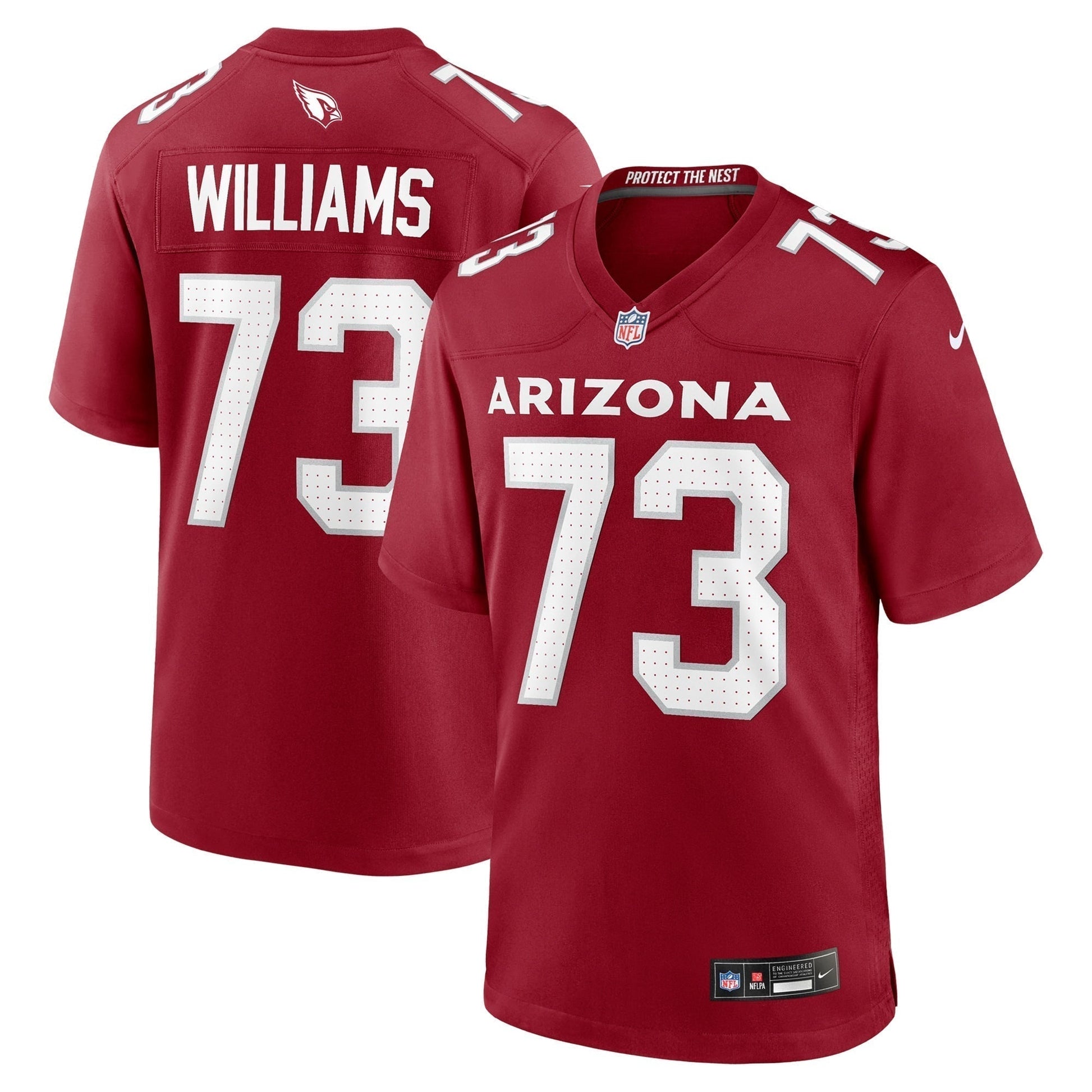 Jonah Williams Arizona Cardinals Team Game Jersey - Cardinal football jersey product view 1