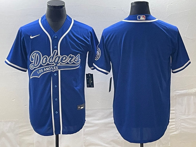 Men's Los Angeles Dodgers Royal Blank Jersey Joint Edition baseball jersey product view 1