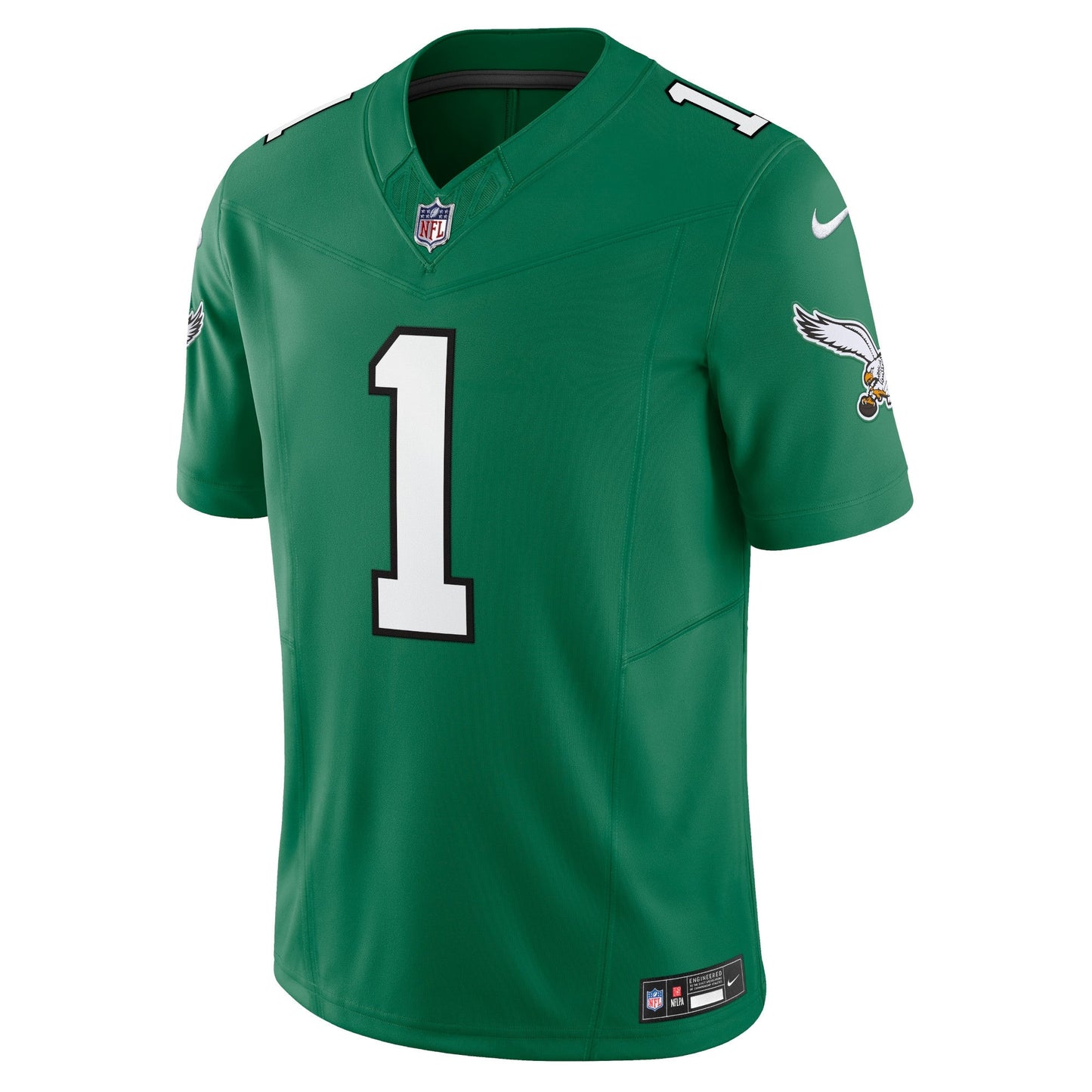 Jalen Hurts Philadelphia Eagles Vapor F.U.S.E. Limited Jersey - Kelly Green football jersey product view 2