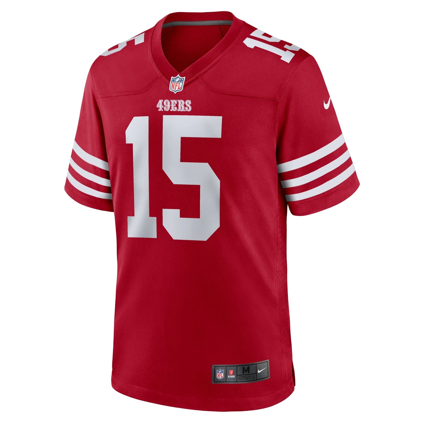 Jauan Jennings San Francisco 49ers Game Jersey - Scarlet football jersey product view 2