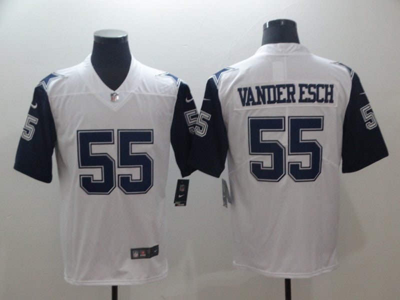 Men's Dallas Cowboys Leighton Vander Esch #55 White Game Jersey1 football jersey product view 1