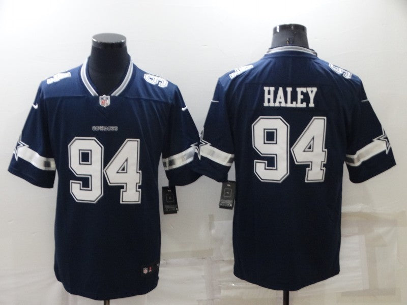 Men's Dallas Cowboys Charles Haley #94 Navy Game Jersey1 football jersey product view 1