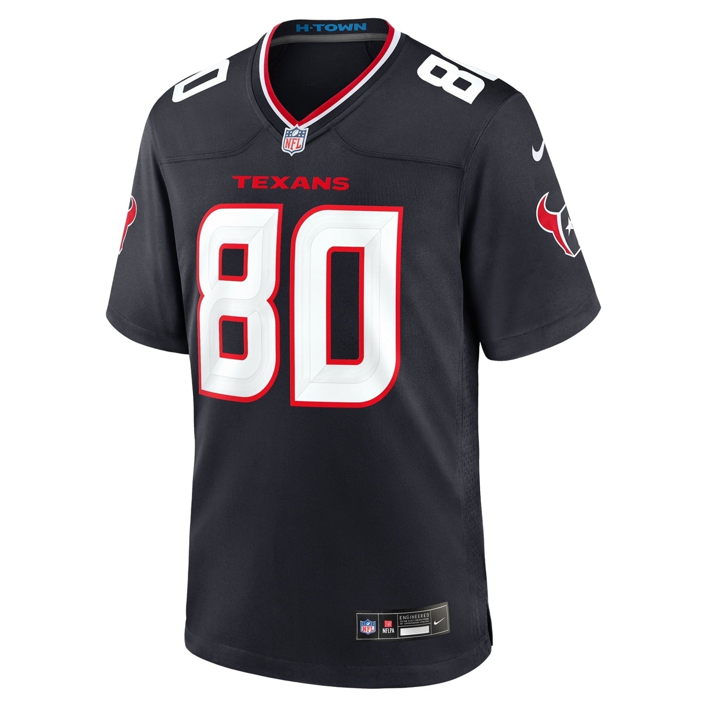 Men's Andre Johnson Navy Houston Texans Team Retired Player Game Jersey football jersey product view 2
