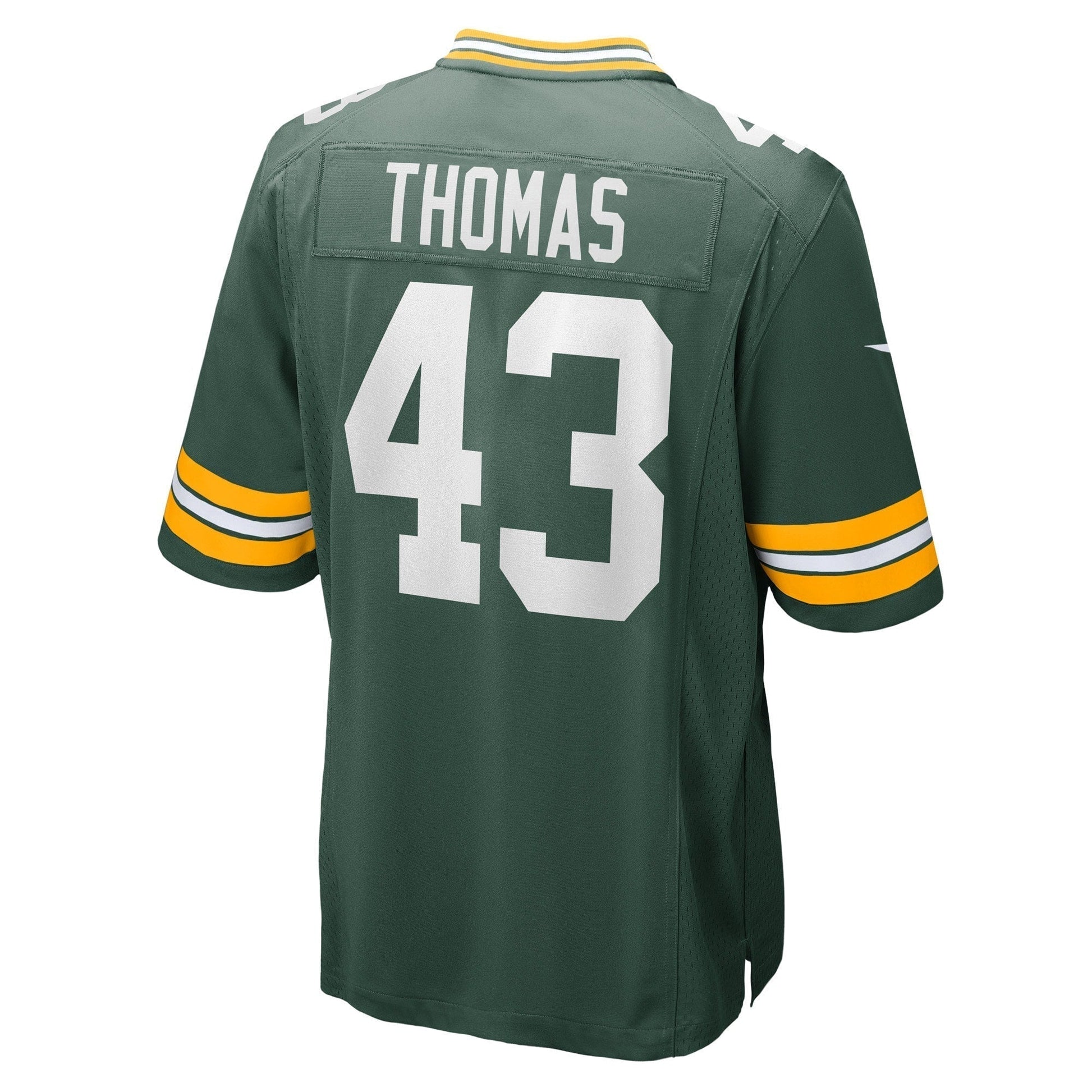 Kiondre Thomas Green Bay Packers Game Jersey - Green football jersey product view 3