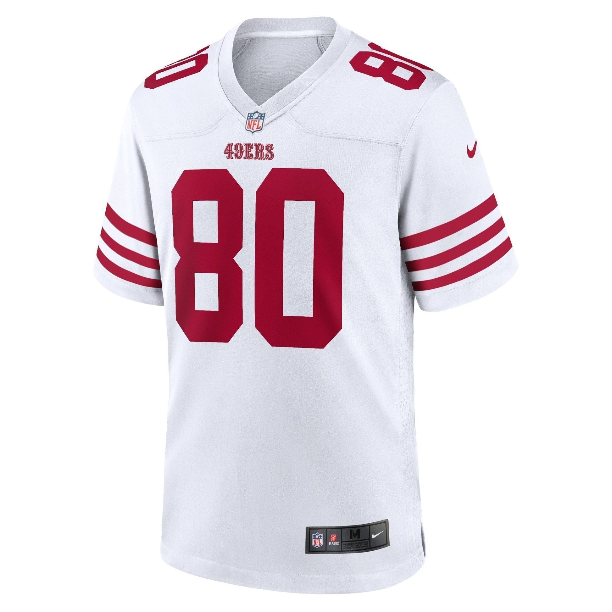Jerry Rice San Francisco 49ers Retired Game Jersey - White football jersey product view 2