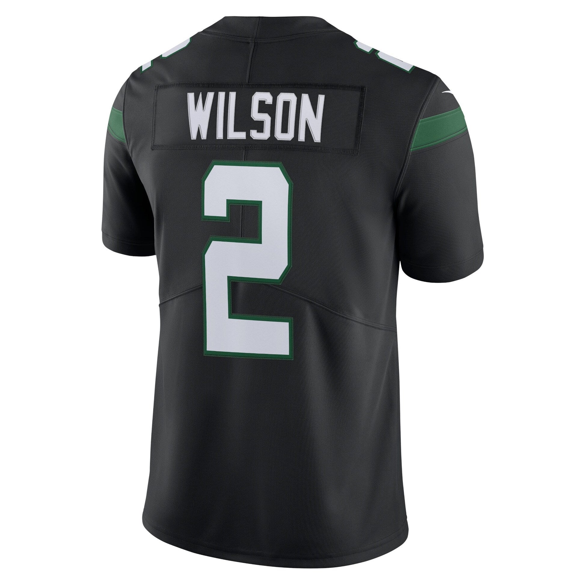 Zach Wilson New York Jets Vapor Limited Jersey - Stealth Black football jersey product view 3