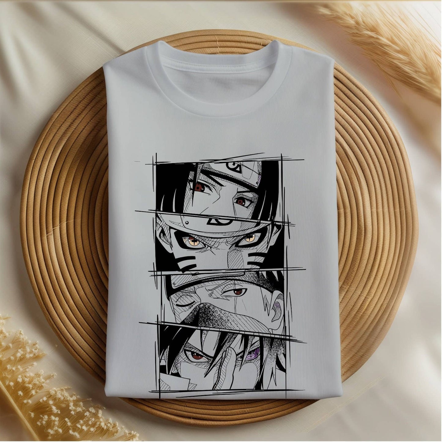 Anime Shinobi Graphic Tee - Manga Harajuku Streetwear Gift Unisex T-shirt, Sweatshirt, Hoodie, Long Sleeve Tee - T-Shirt, Sweatshirt, Hoodie