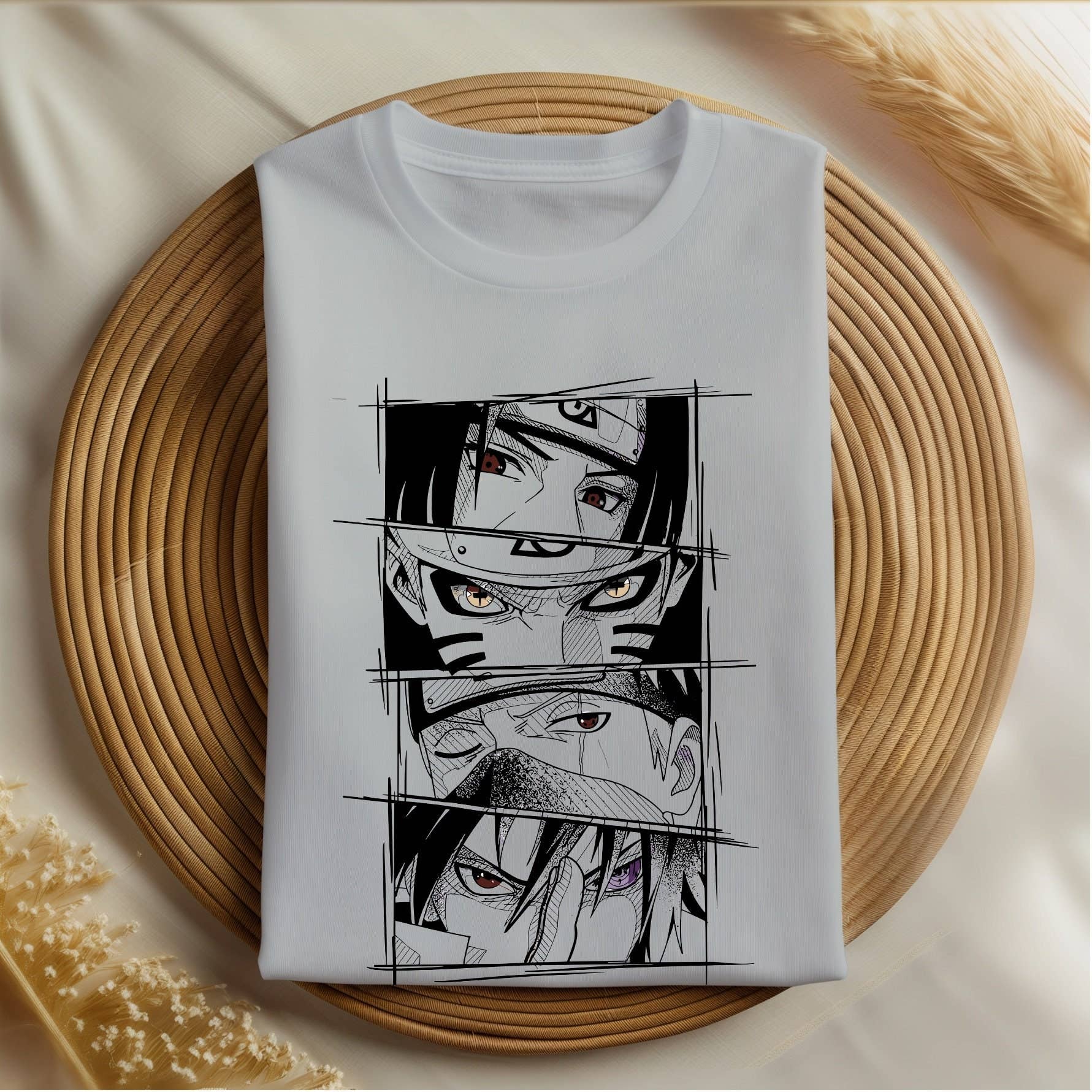 Anime Shinobi Graphic Tee - Manga Harajuku Streetwear Gift Unisex T-shirt, Sweatshirt, Hoodie, Long Sleeve Tee - T-Shirt, Sweatshirt, Hoodie
