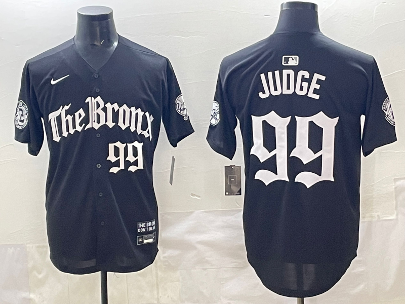 Men's New York Yankees Aaron Judge Black Alternate Player Jersey baseball jersey product view 1