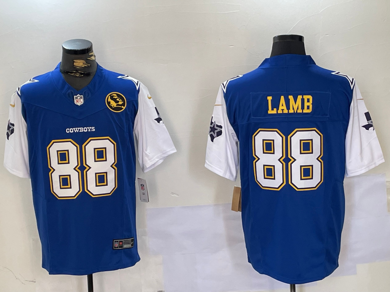 Men's Dallas Cowboys CeeDee Lamb Royal Game Player Jersey football jersey product view 1