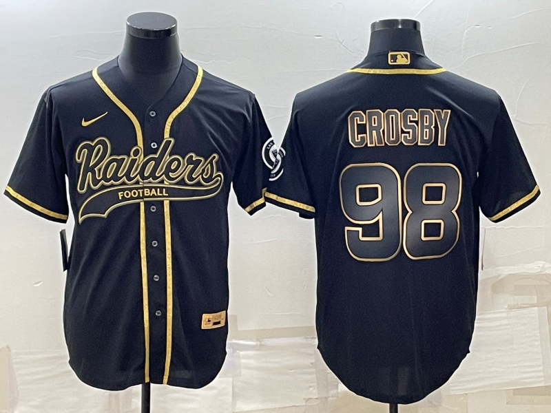 Men's Las Vegas Raiders Maxx Crosby Black Player Jersey Joint Edition football jersey product view 1