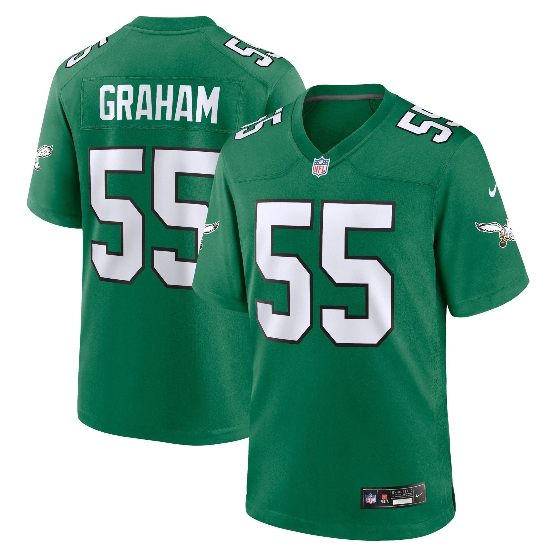 Brandon Graham Philadelphia Eagles Alternate Game Jersey - Kelly Green football jersey product view 1