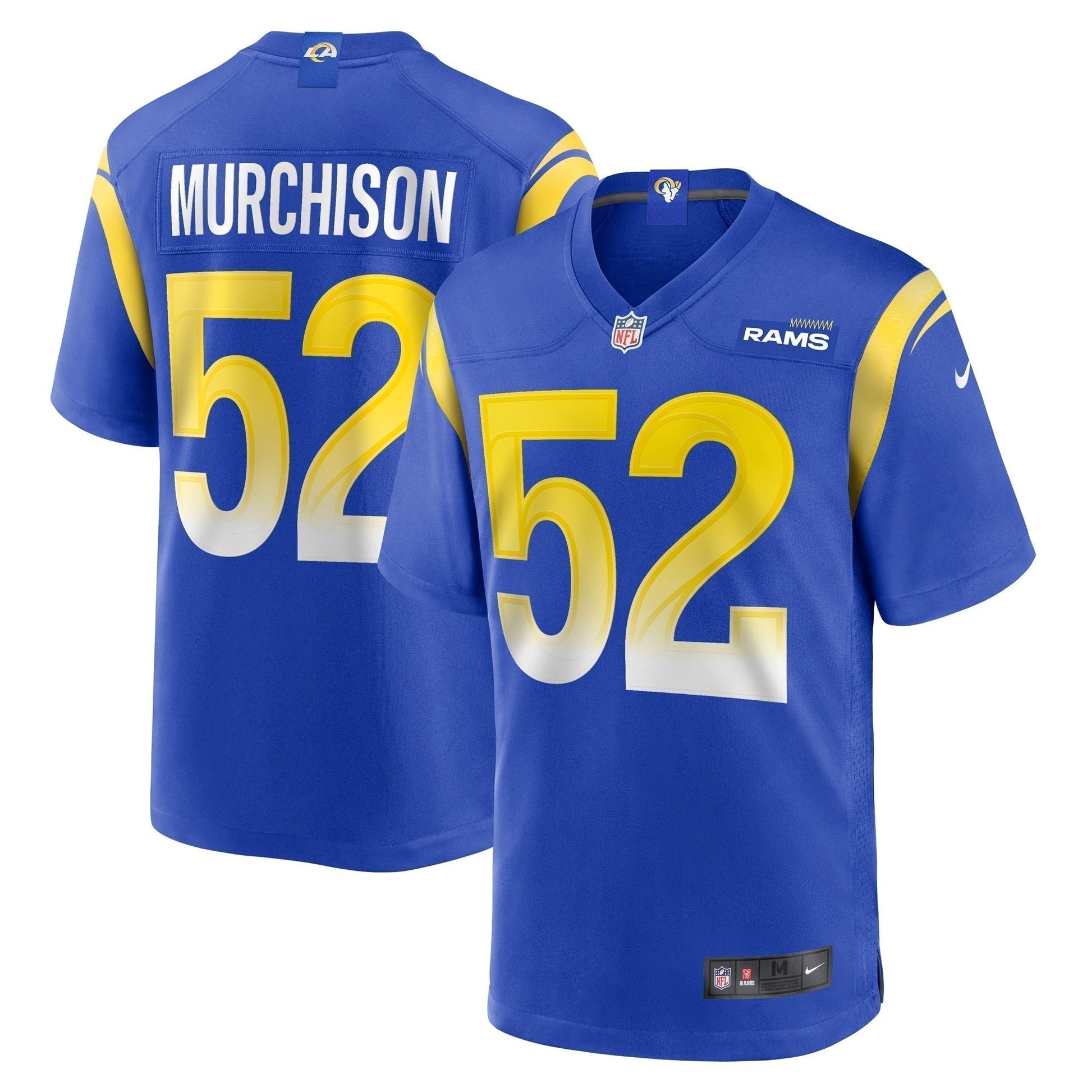 Larrell Murchison Los Angeles Rams Team Game Jersey - Royal football jersey product view 1