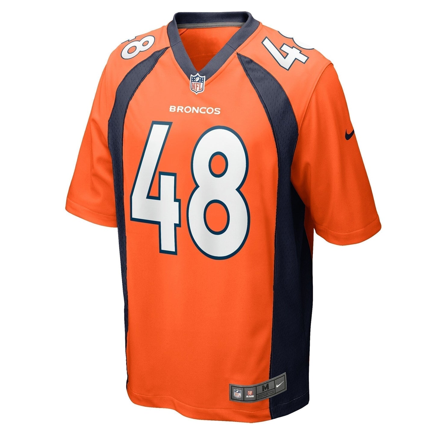 Mitchell Fraboni Denver Broncos Team Game Jersey - Orange football jersey product view 2