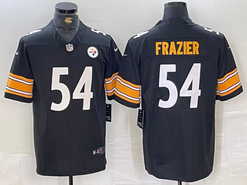 Men's Pittsburgh Steelers Zach Frazier Black Game Jersey football jersey product view 1