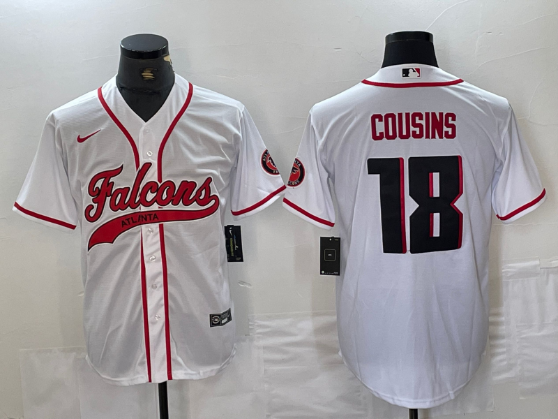 Men's Atlanta Falcons Kirk Cousins White Player Jersey Joint Edition football jersey product view 1