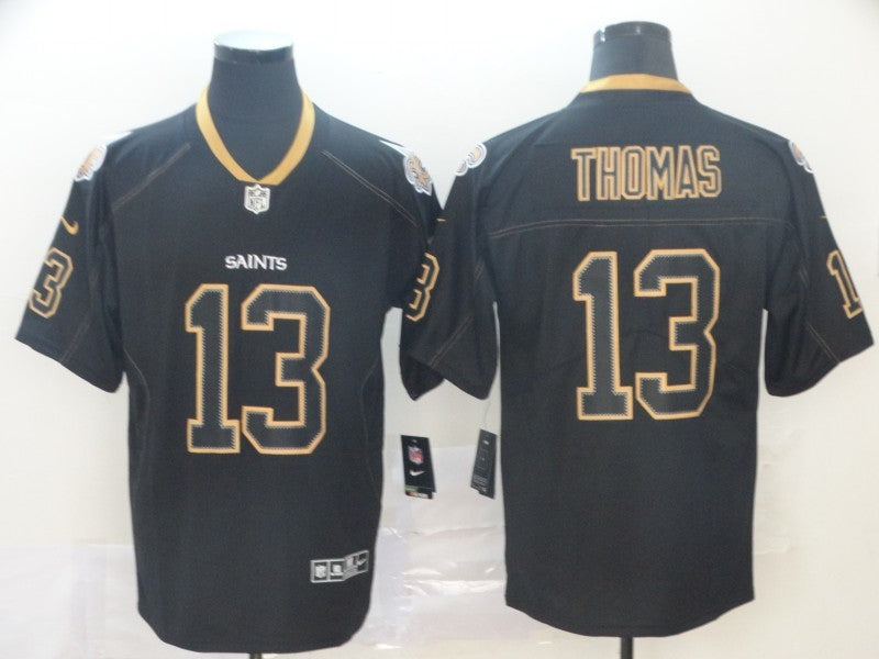 Men's New Orleans Saints #13 Michael Thomas Black Authentic Game Jersey1 football jersey product view 1