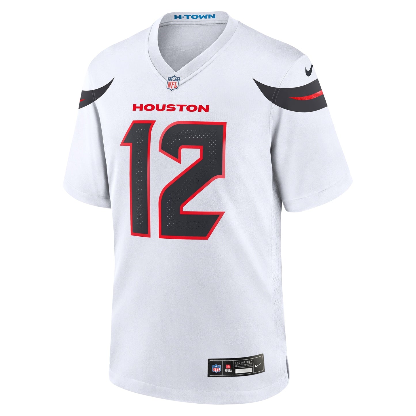 Nico Collins Houston Texans Game Jersey - White football jersey product view 2