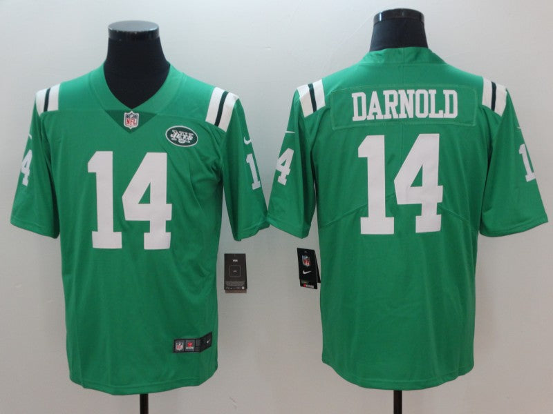 Men's New York Jets Sam Darnold Green Player Game Jersey football jersey product view 1