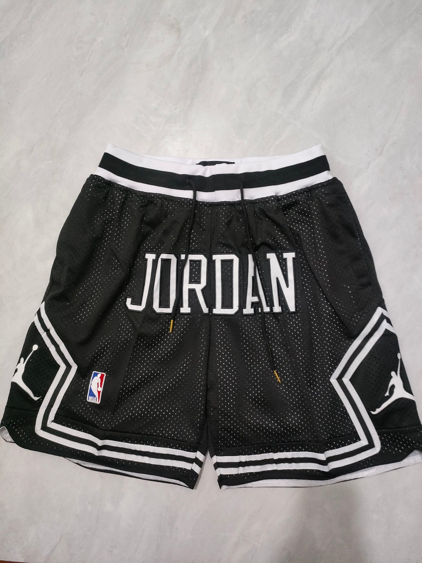 JUST DON Jordan Black Pocket Shorts basketball jersey product view 1