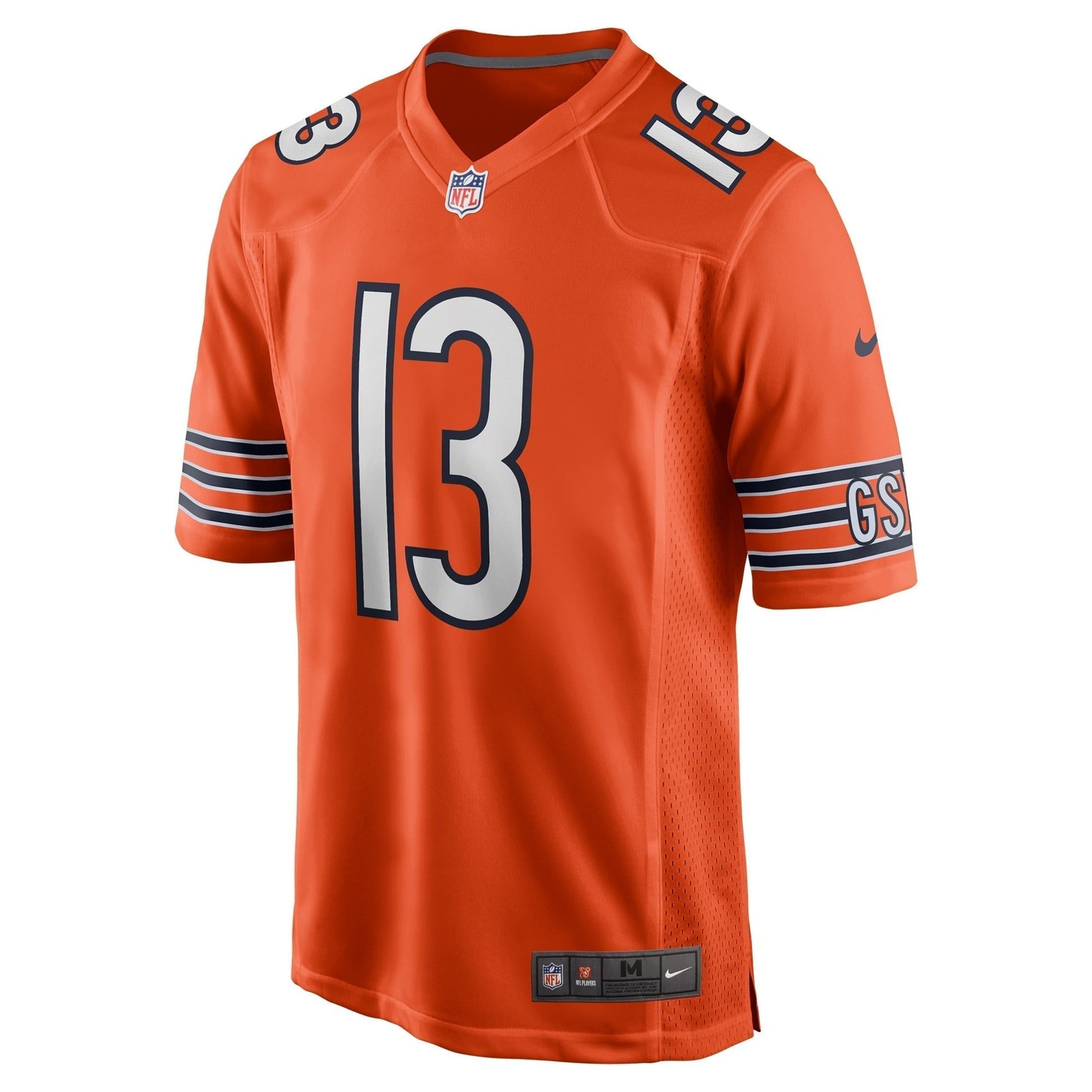 Keenan Allen Chicago Bears Alternate Game Jersey - Orange football jersey product view 2