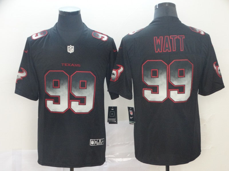 Men's Houston Texans J.J. Watt #99 Black Player Game Jersey1 football jersey product view 1