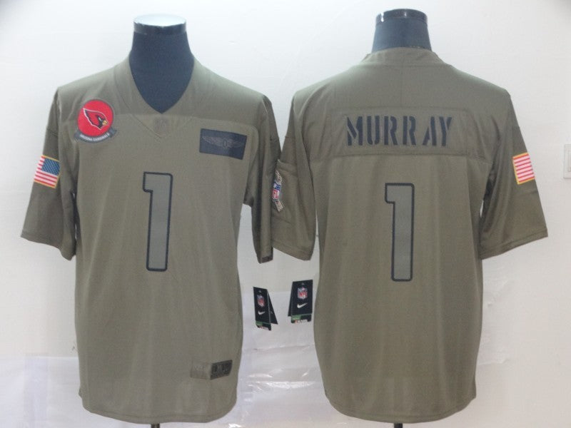 Men's Arizona Cardinals Kyler Murray #1 Brown Game Jersey1 football jersey product view 1