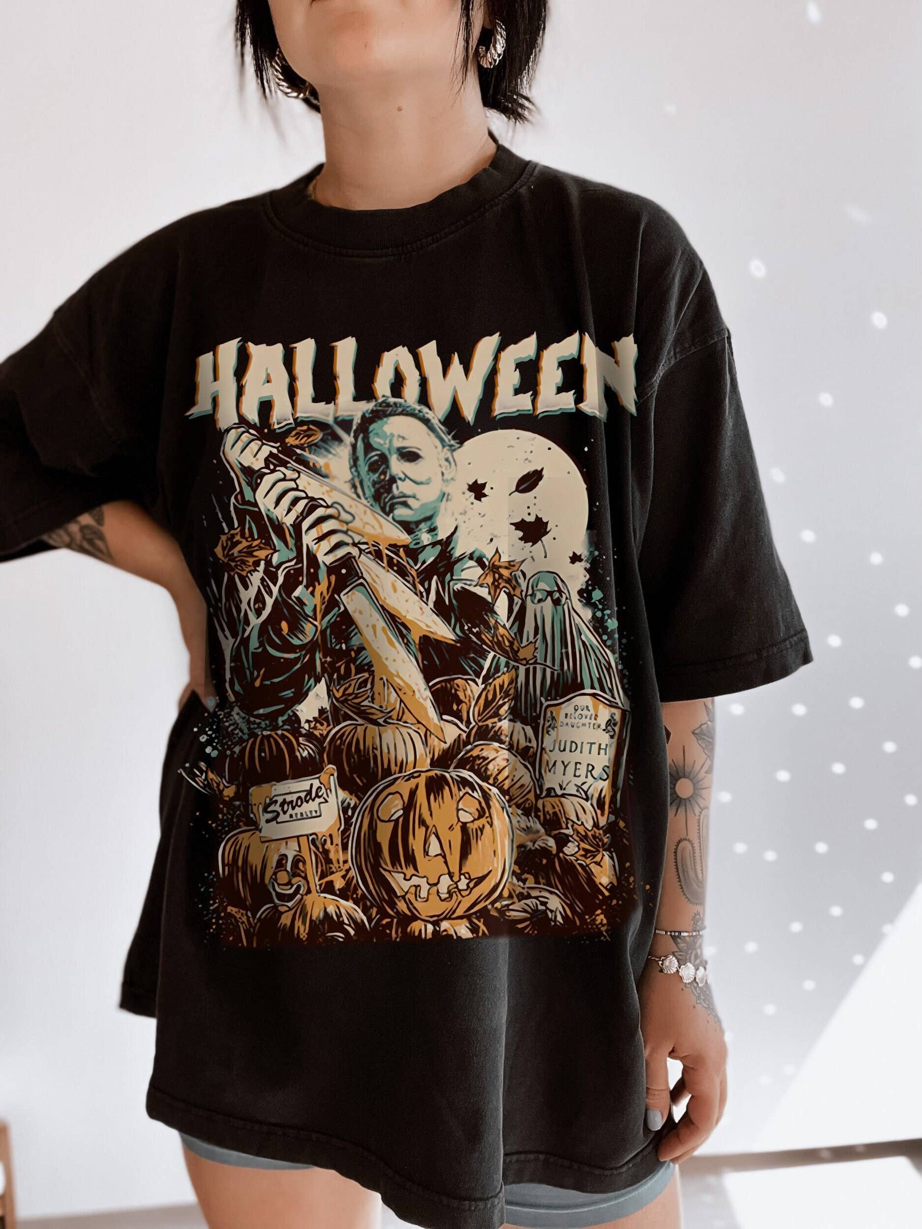 Vintage Michael Halloween Shirt - Classic Horror Movie Tee Unisex T-shirt, Sweatshirt, Hoodie, Long Sleeve Tee - T-Shirt, Sweatshirt, Hoodie