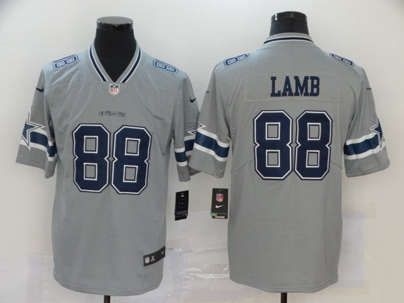 Men's Dallas Cowboys CeeDee Lamb #88 Gray Inverted Legend Jersey1 football jersey product view 1
